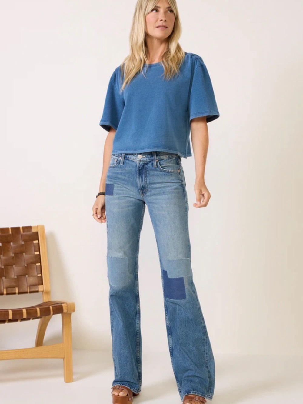 ❤️EUC MOTHER jeans The Bookie in Ironing Things Out sz:27 💯 cotton rigid denim - Picture 3 of 16